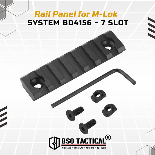 BD Rail Panel Full Metal for RIS Handguard MLOK System 7 Slot BD4157