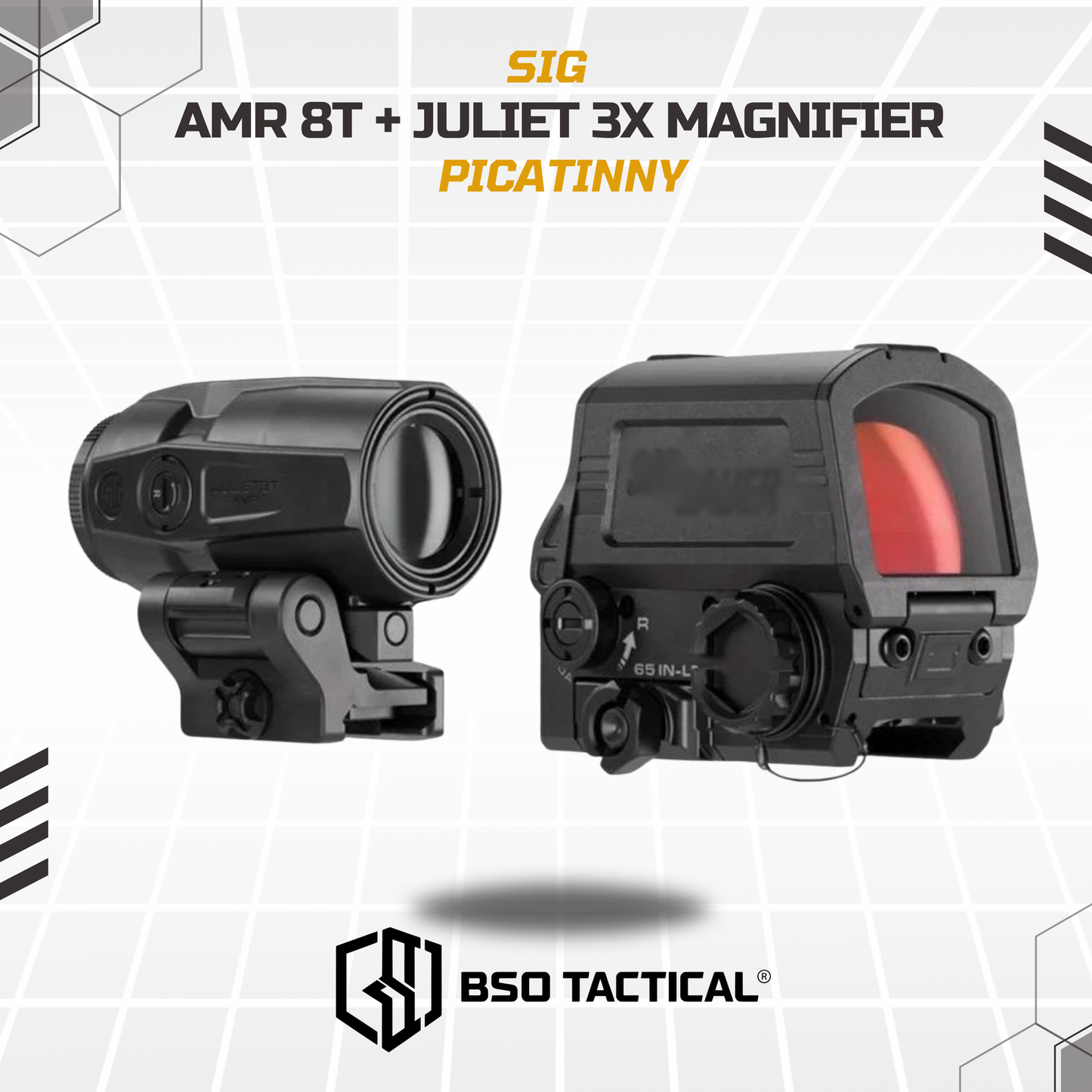 Red Dot Scope Combo Romeo AMR 8T with Magnifier Juliet 3X Picatinny CNC
