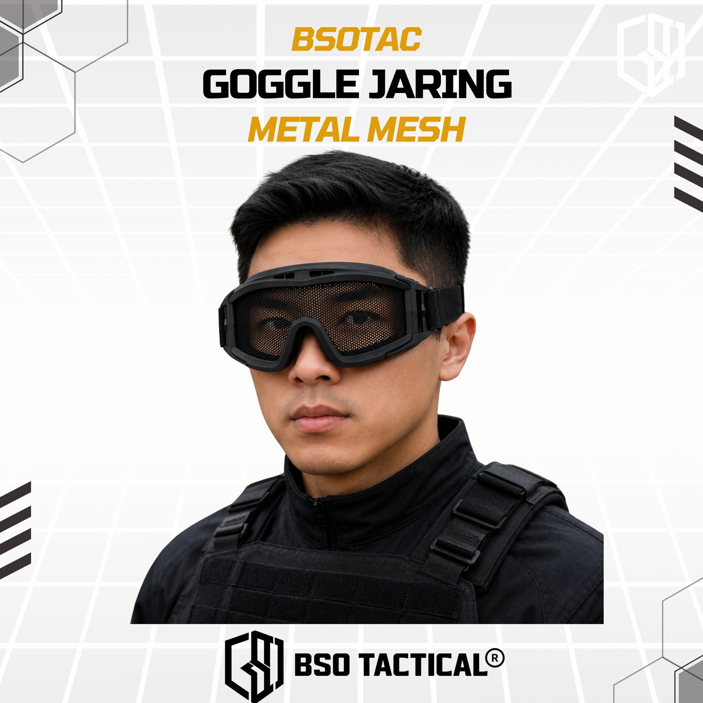 Goggle Tactical Outdoor Metal Mesh Jaring Outdoor Gear
