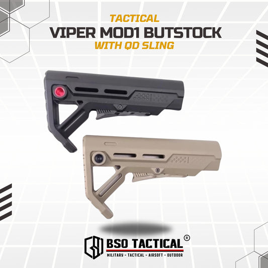 Popor Tactical SI Viper Style MOD1 for Airsoft AEG GBBR WGB Buttstock