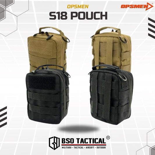 Opsmen Tactical S18 Molle Pouch Carrying Bag Multifungsi for Hearing Protection