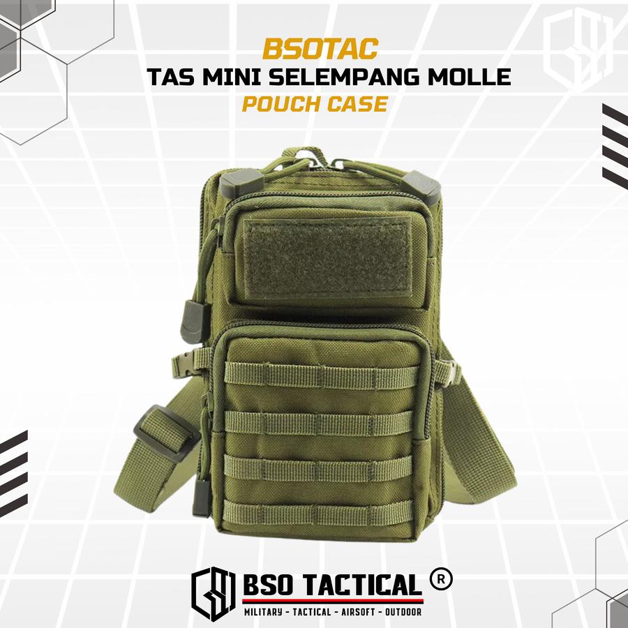Outdoor Pouch EDC Tas Mini Selempang Bag Molle Pouch Case Nylon - TS231
