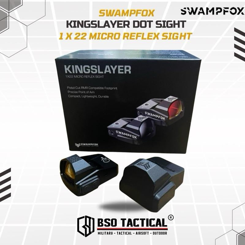 Swampfox KINGSLAYER 1X22 3 MOA Micro Red Dot Sight Tactical Optic