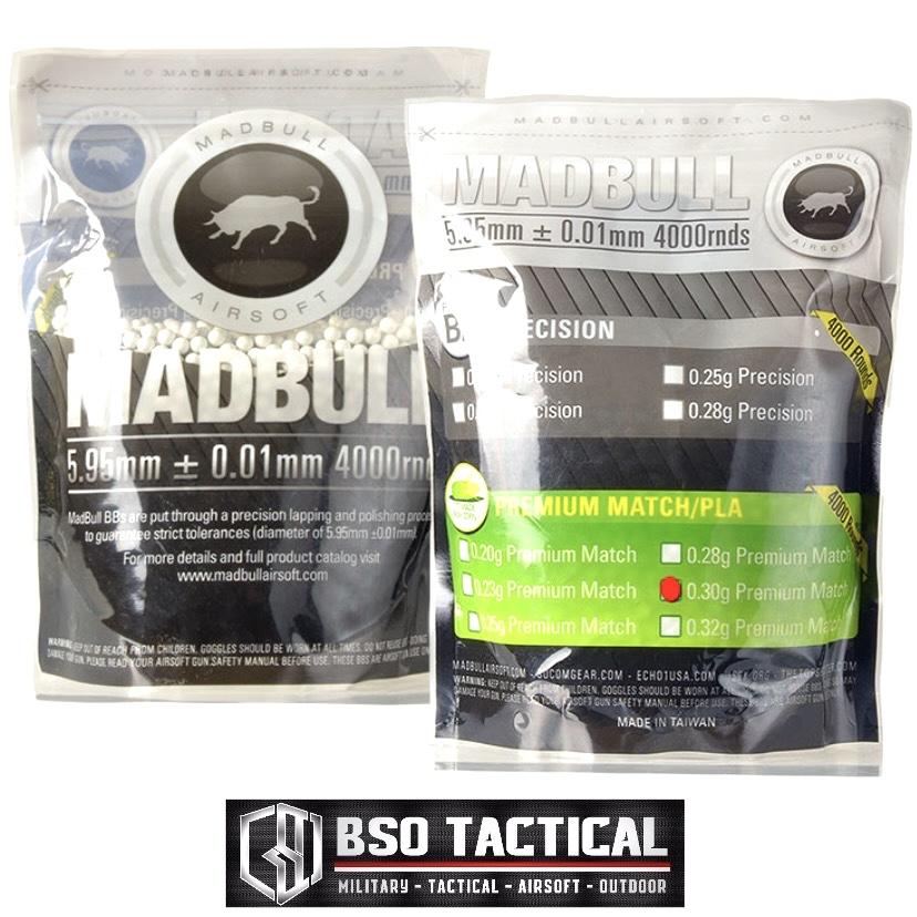 Madbull BB 0.30 0,30 4000rds Premium Match PLA BIO Degradable - ORIGINAL