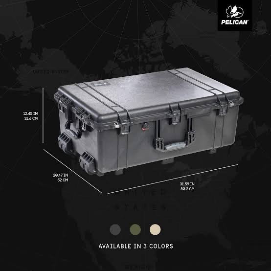 Koper Trolley Pelican 1650 Multifunction Hardcase with Foam ORIGINAL