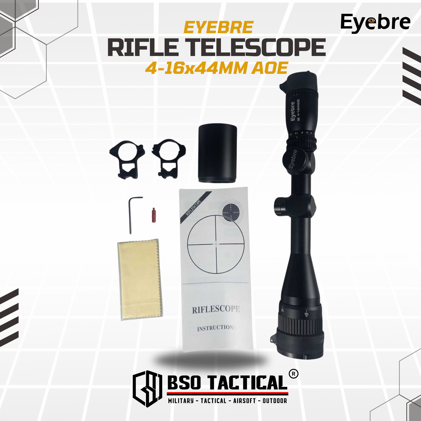 Eyebre Rifle Scope 4-16x44mm Telescope Hunting