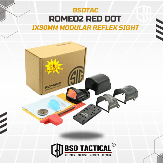 Romeo 2 Tactical Mini Red Dot Scope Sight 1x30mm Full Kit Metal