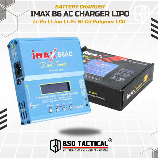 IMAX B6AC Charger Baterai LiPo dengan AC Adapter Integrated RC Battery Remote Control Toy