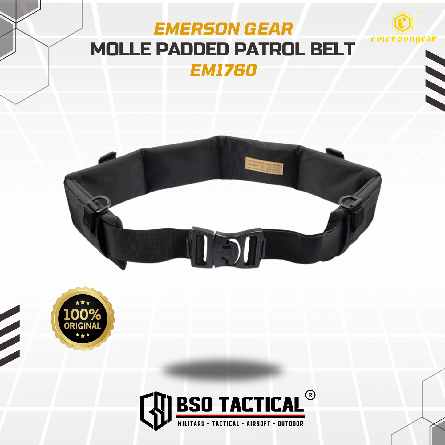 Kopel Belt Warbelt Emerson Gear Molle Padded Patrol Belt ORIGINAL - EM1760