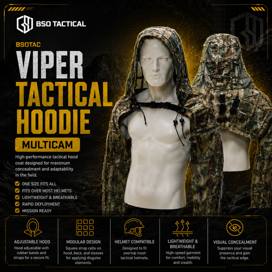 Viper Hood Coat Outdoor untuk Perlindungan Tubuh Outdoor Sport Games Hoodie - Multicam