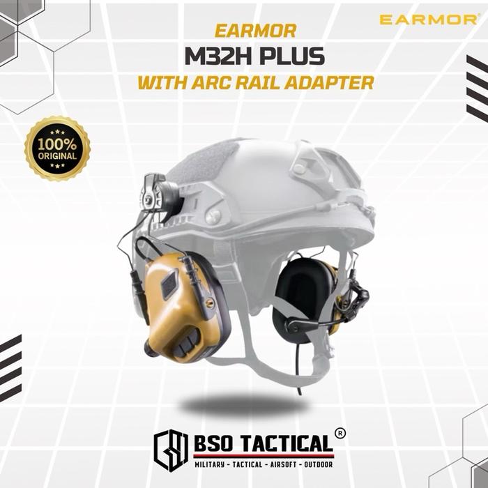 Earmor M32H Plus Headset ARC Rail Adapter Electronic Communication Hearing Protector ORIGINAL Earphone
