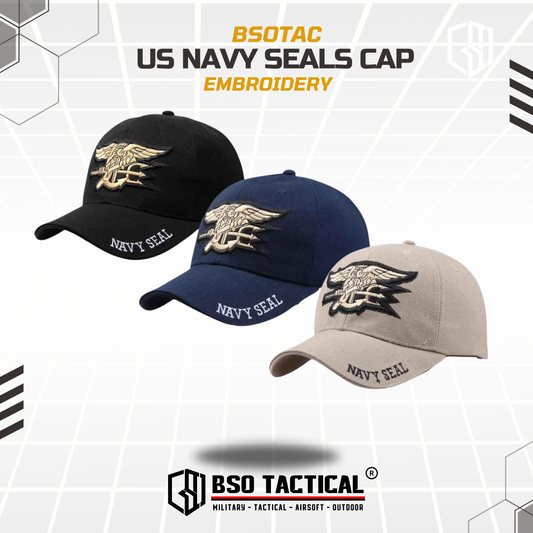 Topi Bordir Outdoor US Navy Embroidery Import