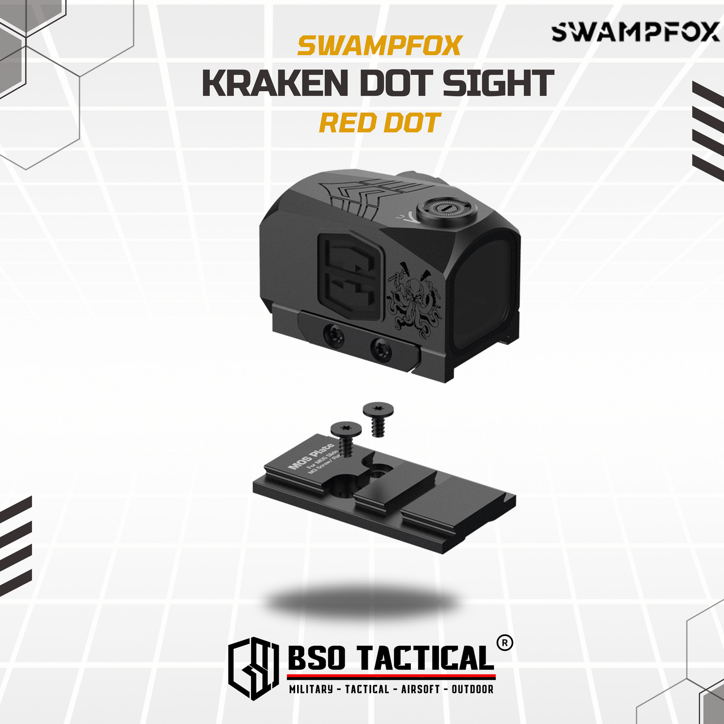 Swampfox KRAKEN Tactical Red Dot Sight
