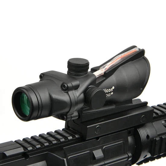 ACOG 4x32 Fiber Optic Tactical Sight Full Metal Picatinny Rail - Reps