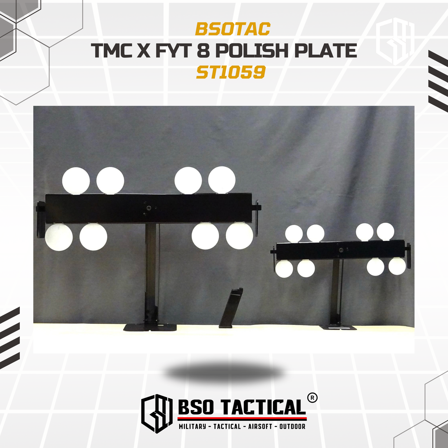 TMC x FYT Polish Plate Target Shooting Training IPSC Jumbo Version