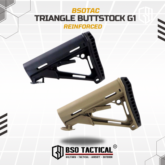 Popor BD Tactical Triangle G1 Reinforced Pad for Airsoft AEG Buttstock Polymer