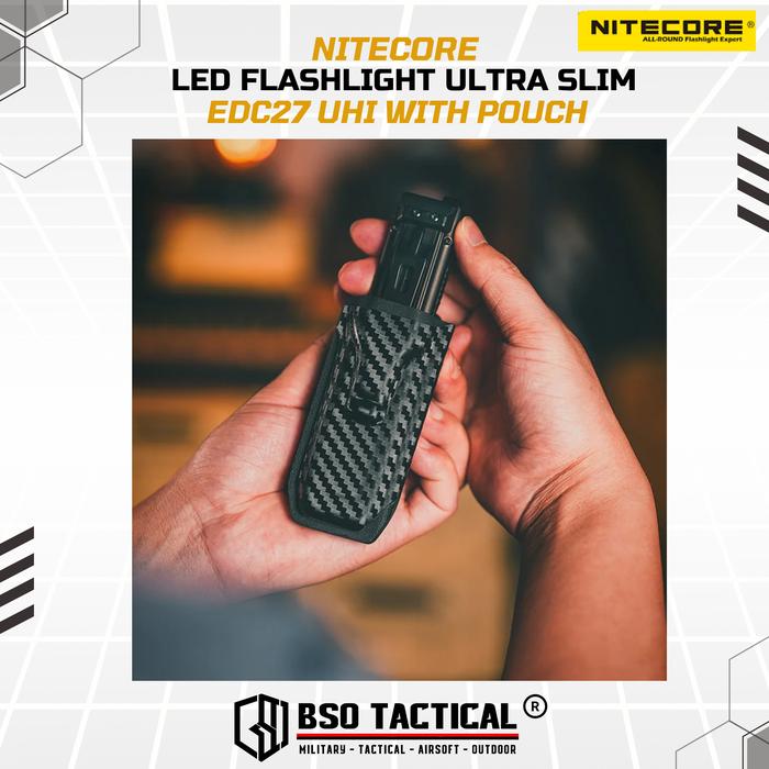 NITECORE Senter LED Flashlight Ultra Slim UHi 20 OLED 3100 Lumens - EDC27 UHi