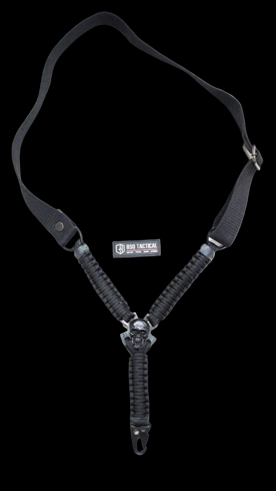 Tali Sandang Rangercord Sling Paracord Skull Custom Handmade 1 Point Metal Multifungsi Outdoor
