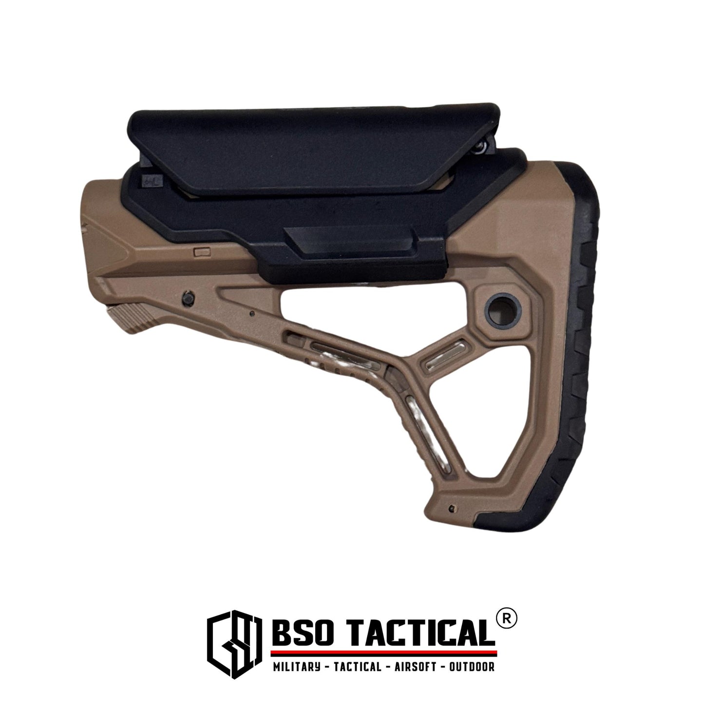 BD Tactical Popor Core CP Style for AEG Polymer Buttstock with Cheek Riser