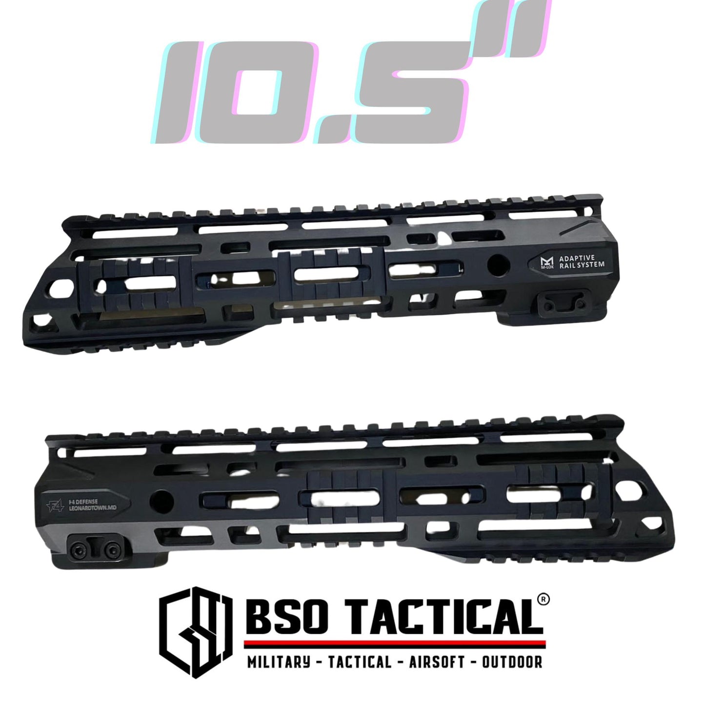 RIS F4 DEF LITE AEG GBBR Handguard Metal Marking Adaptive Rail System