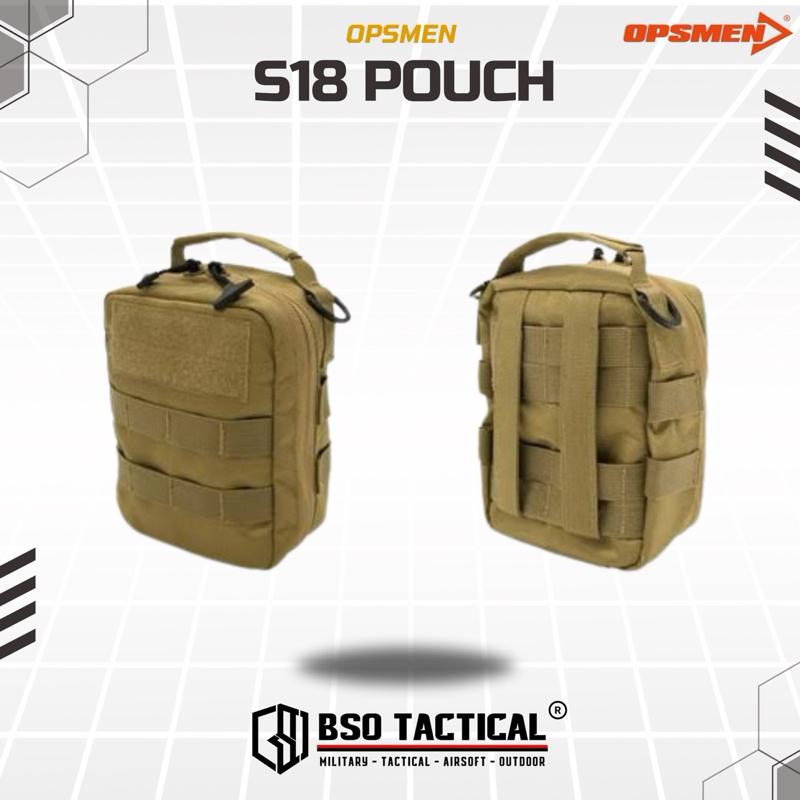 Opsmen Tactical S18 Molle Pouch Carrying Bag Multifungsi for Hearing Protection