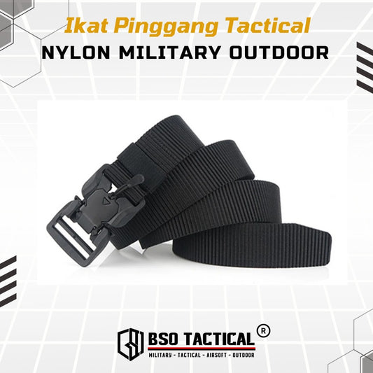 Ikat Pinggang Magnetic V2 Tactical Nylon Outdoor Belt with Quick Release Strap Gesper