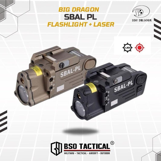Senter Tactical SBAL Combo Flashlight Laser GBB Picatinny Rail