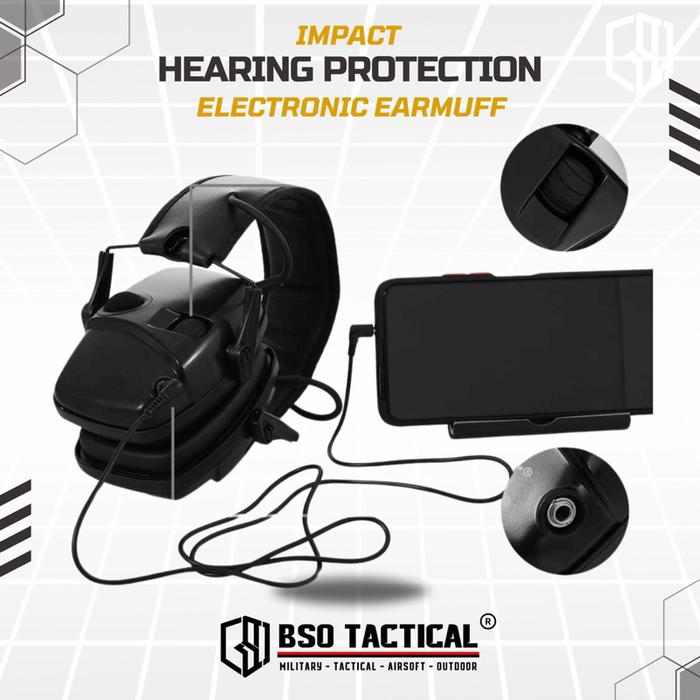 Hearing Protection HL Impact Ear Protector Earmuff Headset Earphone Earbuds