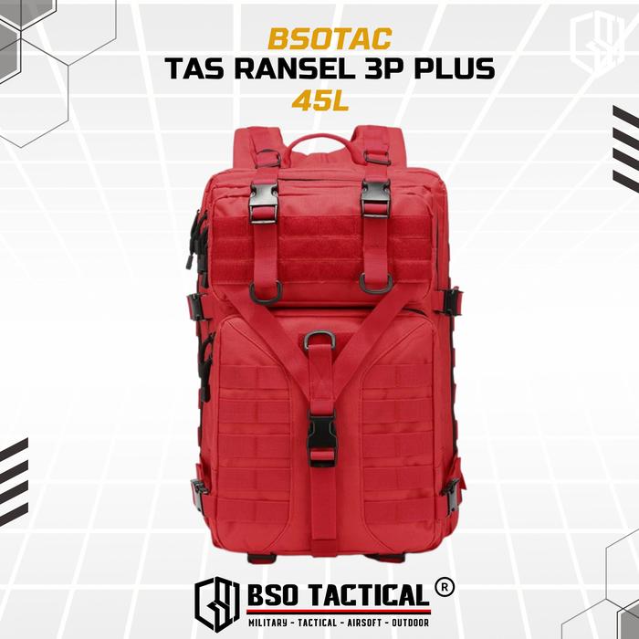 Tas Ransel Tactical 3P Plus Model Outdoor Hiking Backpack EDC Bag Multifungsi Gym Hyrox Fitness Travelling - TR925