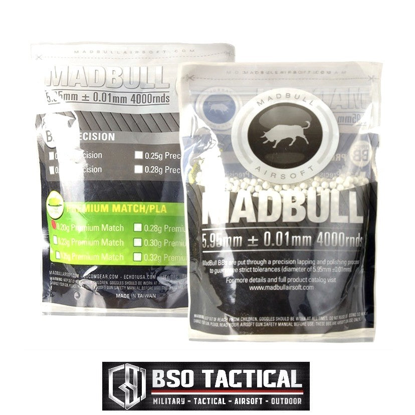 Madbull BB 0.20 0,20 4000rds Premium Match PLA BIO Degradable - ORIGINAL