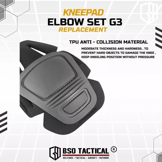 Tactical Kneepad Elbow Set G3 Replacement for Tactical Pants
