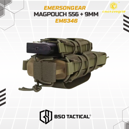 Emerson Gear Tactical Open Modular Double 556 9mm Mag Pouch Molle