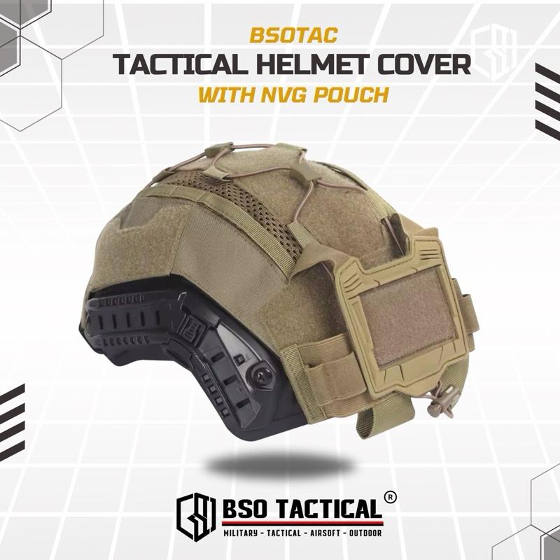 Cover Helm Tactical with NVG Battery Pouch Multifungsi