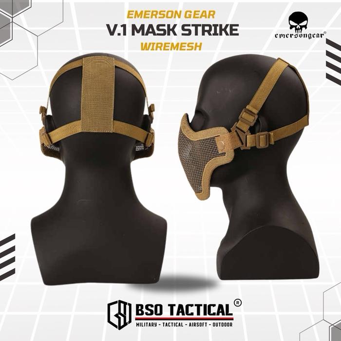 Emerson Gear V1 Masker Jaring Mesh Strike Mask Tactical Outdoor