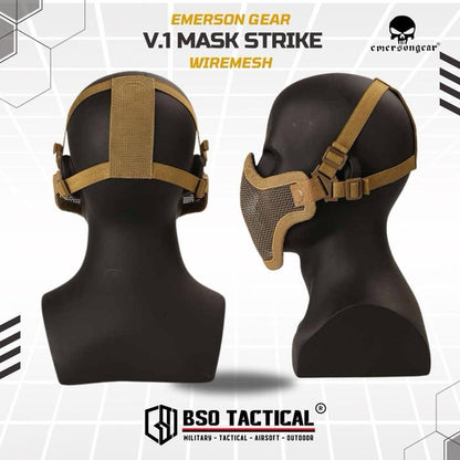Emerson Gear V1 Masker Jaring Mesh Strike Mask Tactical Outdoor