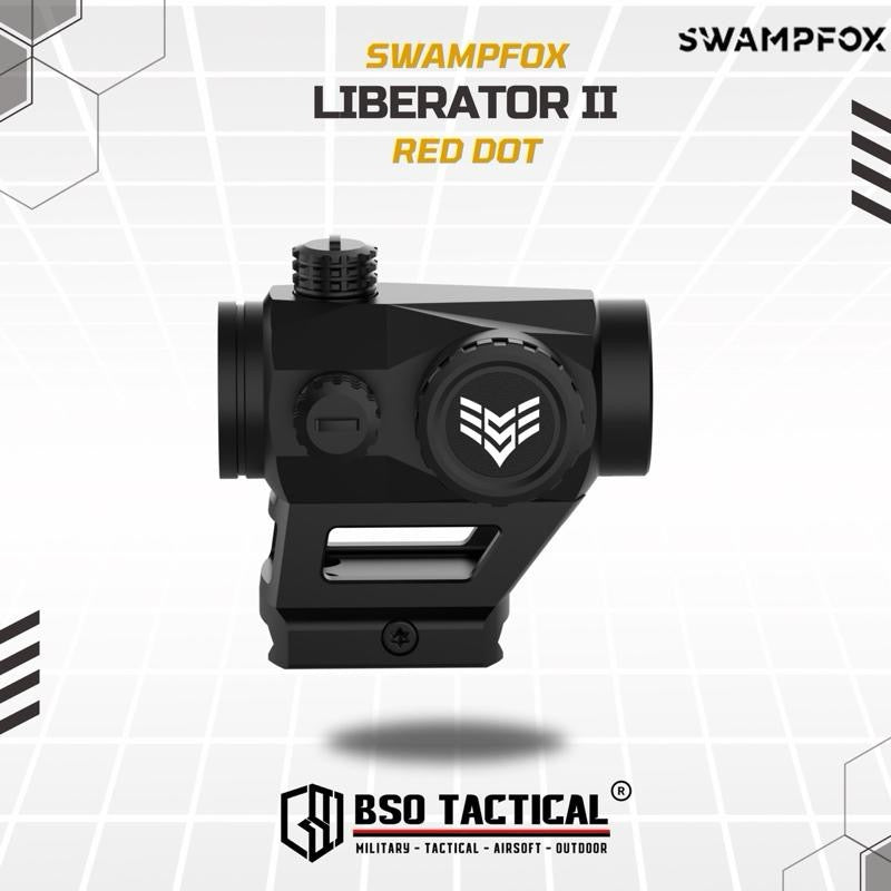 Swampfox LIBERATOR II Tactical Red Dot with Low and High Riser Picatinny