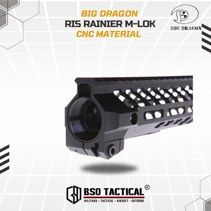 BD Tactical RIS MLOK Rainier Arm SWITCH 556 AR 15 Handguard - 12” 13” 15”