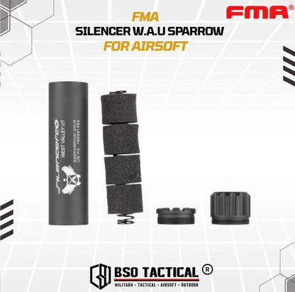 FMA Tactical Silencer W.A.U Force Sparrow Style 14mm CW CCW Alumunium