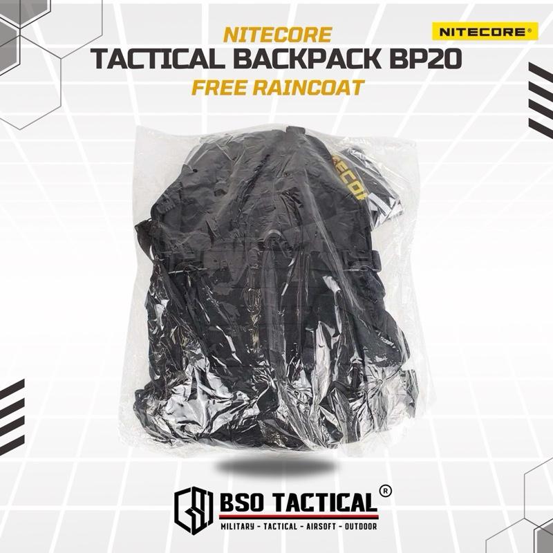 Tas Ransel Nitecore Tactical BP20 Outdoor Backpack Include Raincoat Bag ORIGINAL
