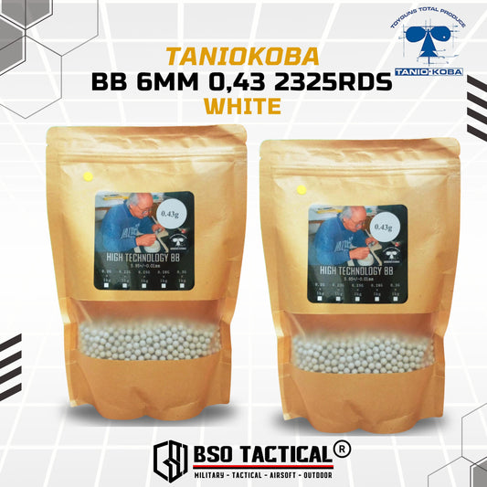 BB Airsoft Taniokoba 6mm White 0.43 0,43 2325rds High Precision ORI