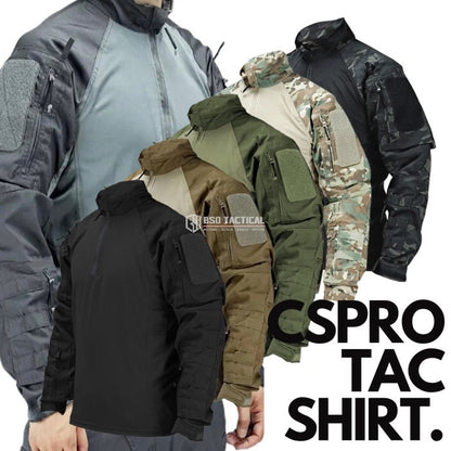 Baju Olahraga Luar Ruangan Shirt CSPRO Tac Body Suit Outdoor Long Sleeve Sport Combat Shirt M-XXXL