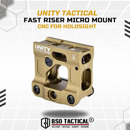 Unity Tactical FAST Riser Micro Mount CNC for Holosight T1 T2 Romeo