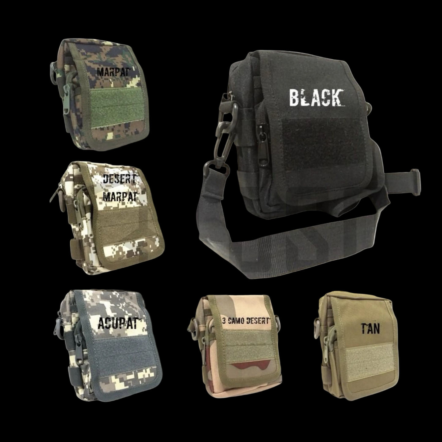 Tas Selempang Mini Organizer Pouch Molle Tactical Bag Multifungsi - TS228
