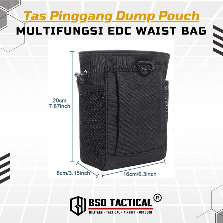 Tas Pinggang Dump Pouch Tactical Outdoor Multifunction Waist Bag EDC
