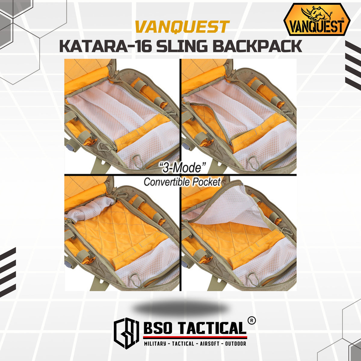 Tas Ransel Tactical Vanquest Katara 16 EDC Outdoor Backpack Slinger