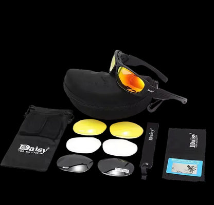 Kacamata Outdoor Daisy X6 Casual Daily Outdoor Sunglasses with 4 Lens Kit