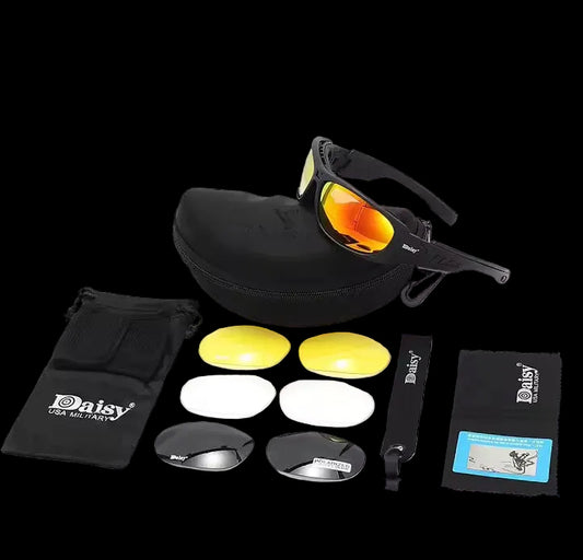Kacamata Outdoor Daisy C6 Casual Daily Outdoor Sunglasses with 4 Lens Kit