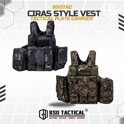 Rompi Olahraga CIRAS Outdoor Vest Full Set Pouch untuk Olahraga Luar Ruangan Sport