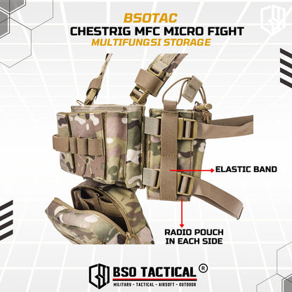 Chestrig Tactical MFC Micro Fight Classic Chest Rig Multifungsi Storage MG Pouch Outdoor Sport