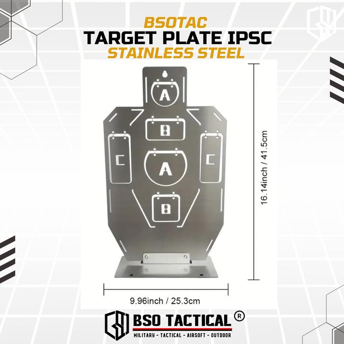 Target Plate Stainless Steel IPSC Practice Competition untuk Latihan WGB GBB GBBR